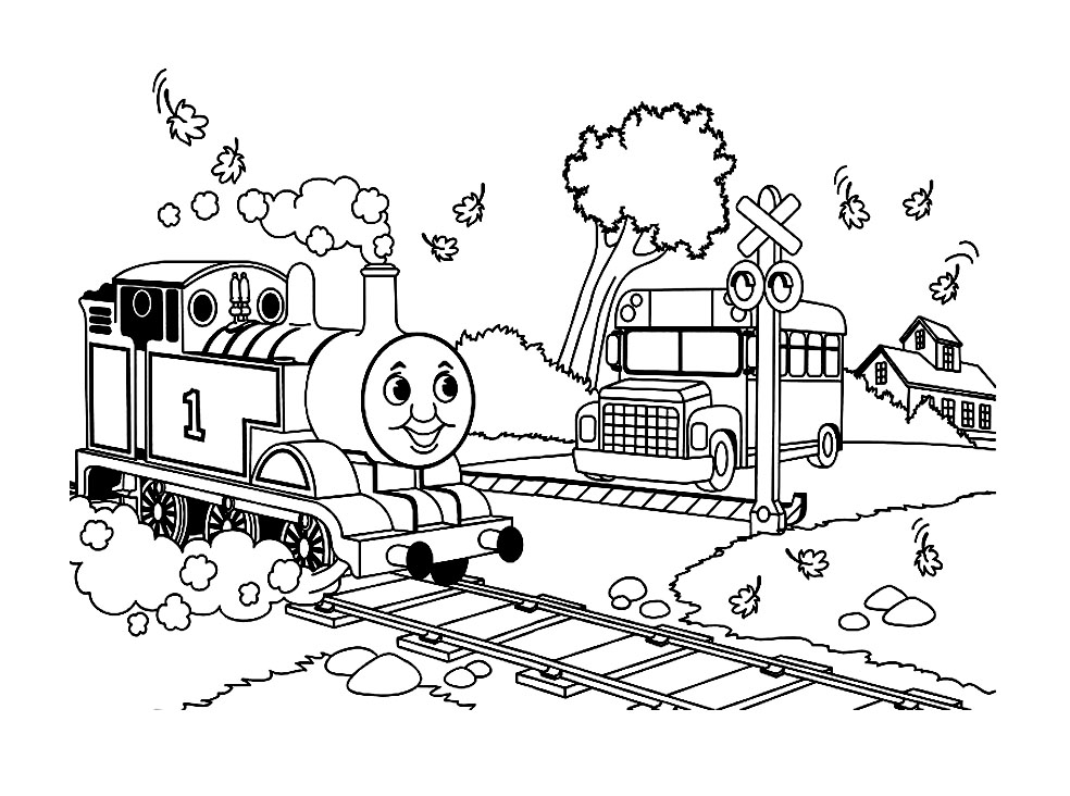 thomas the train birthday coloring pages
