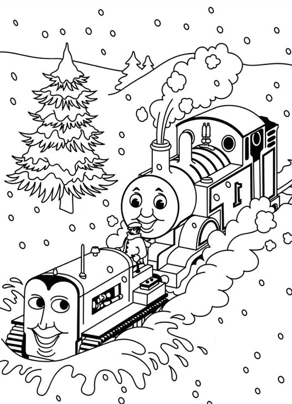 Printable coloring pages of Thomas and his friends for children ...