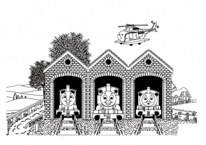 Thomas And Friends - Free printable Coloring pages for kids - Page 2