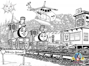 a day out with thomas coloring pages