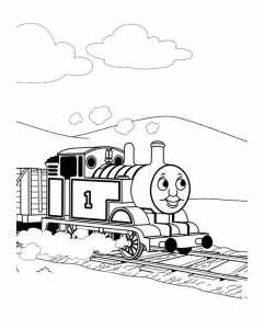 Free coloring pages of Thomas and his friends