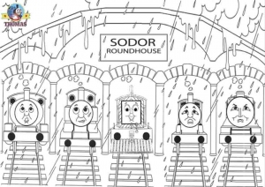 James The Red Engine Coloring Page for Kids - Free Thomas & Friends  Printable Coloring Pages Online for Kids 
