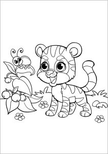 baby tiger pictures to color