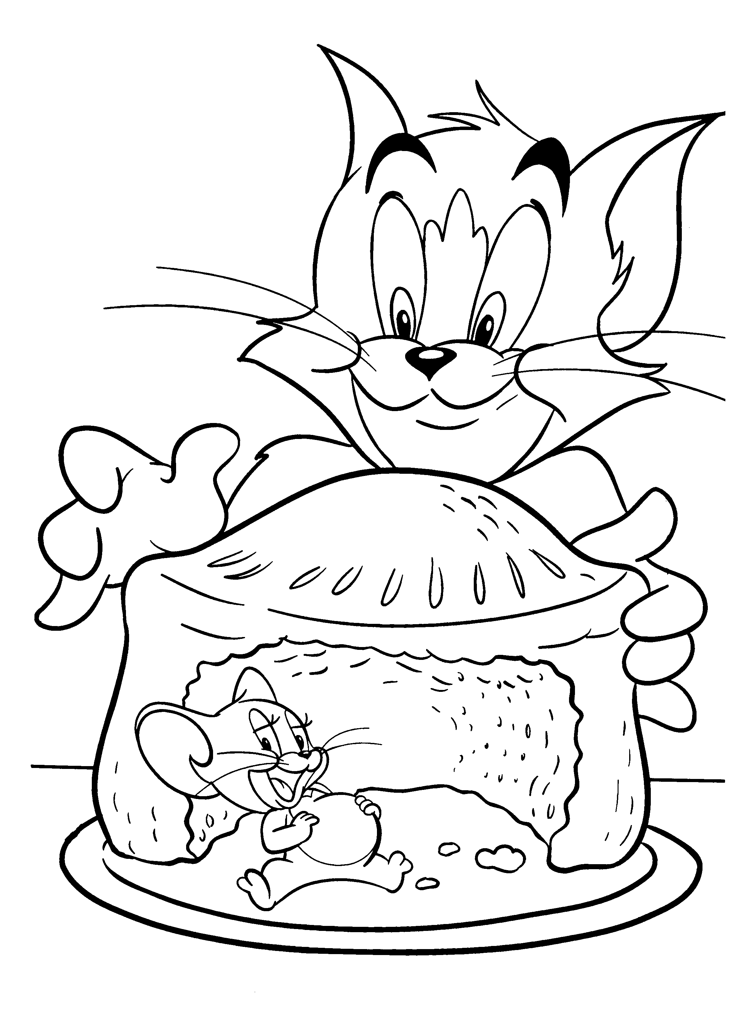 Printable Tom And Jerry Coloring Pages - Printable Word Searches