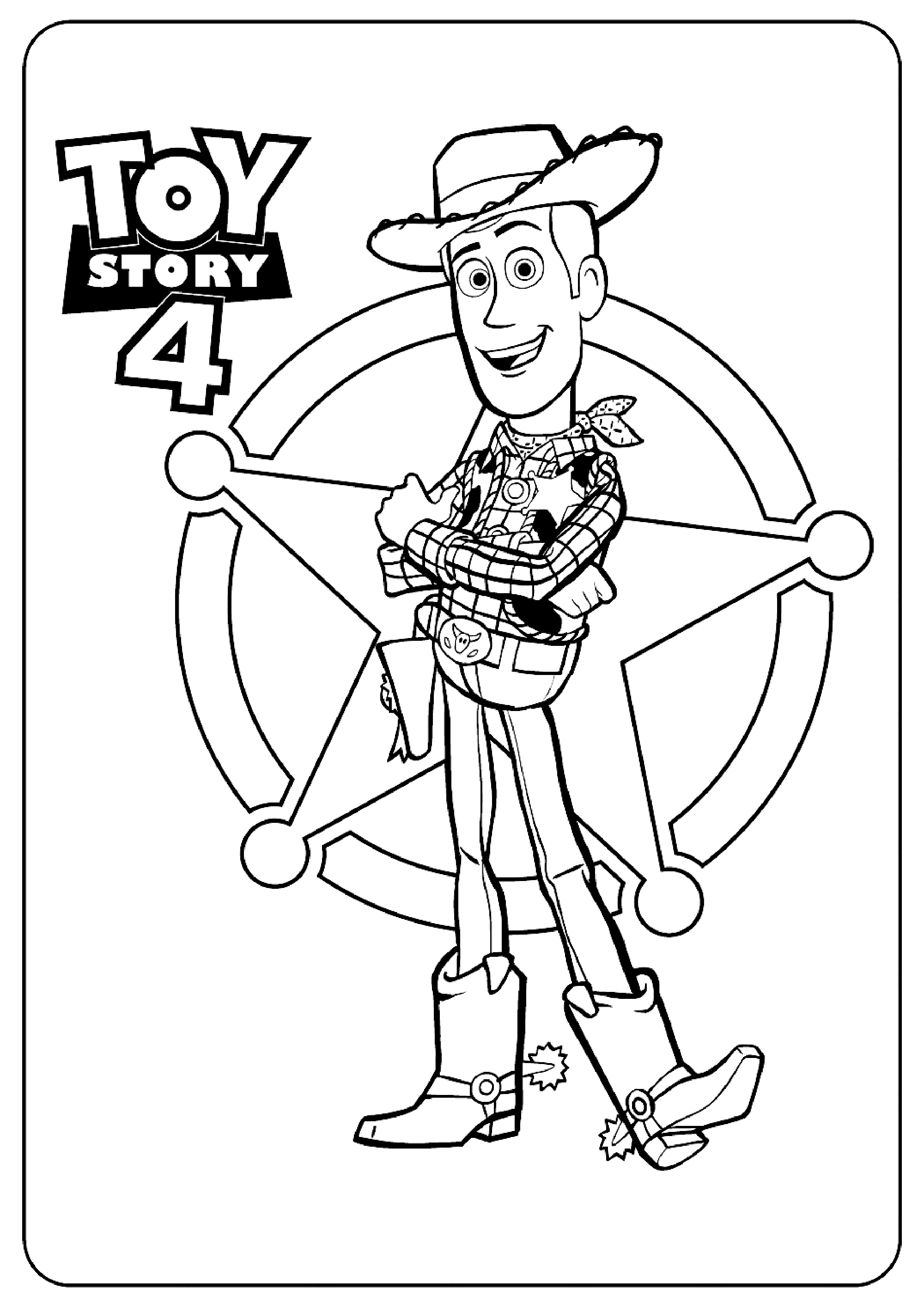 Woody Toy Story 4 (Disney / pixar) coloring pages Toy Story 4 Kids