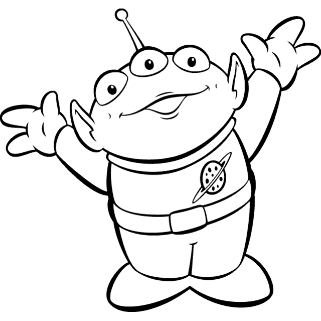 Download Alien - Toy Story Kids Coloring Pages