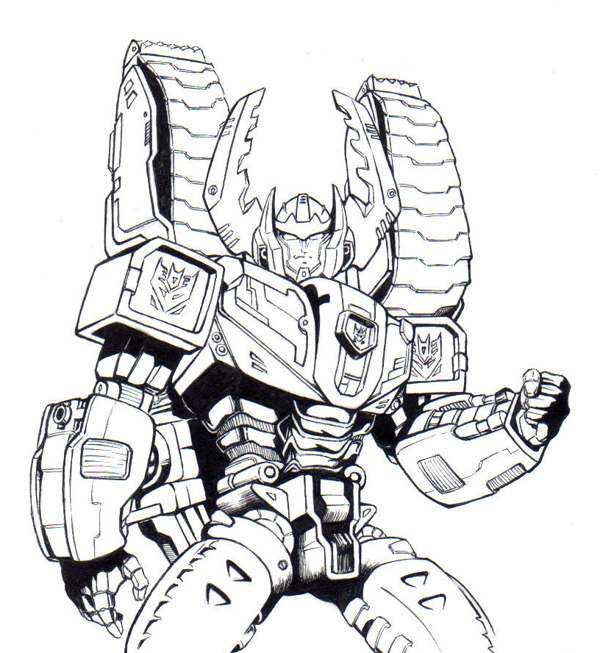 bumble bee coloring page transformers