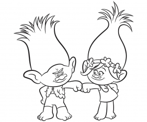 troll doll coloring pages