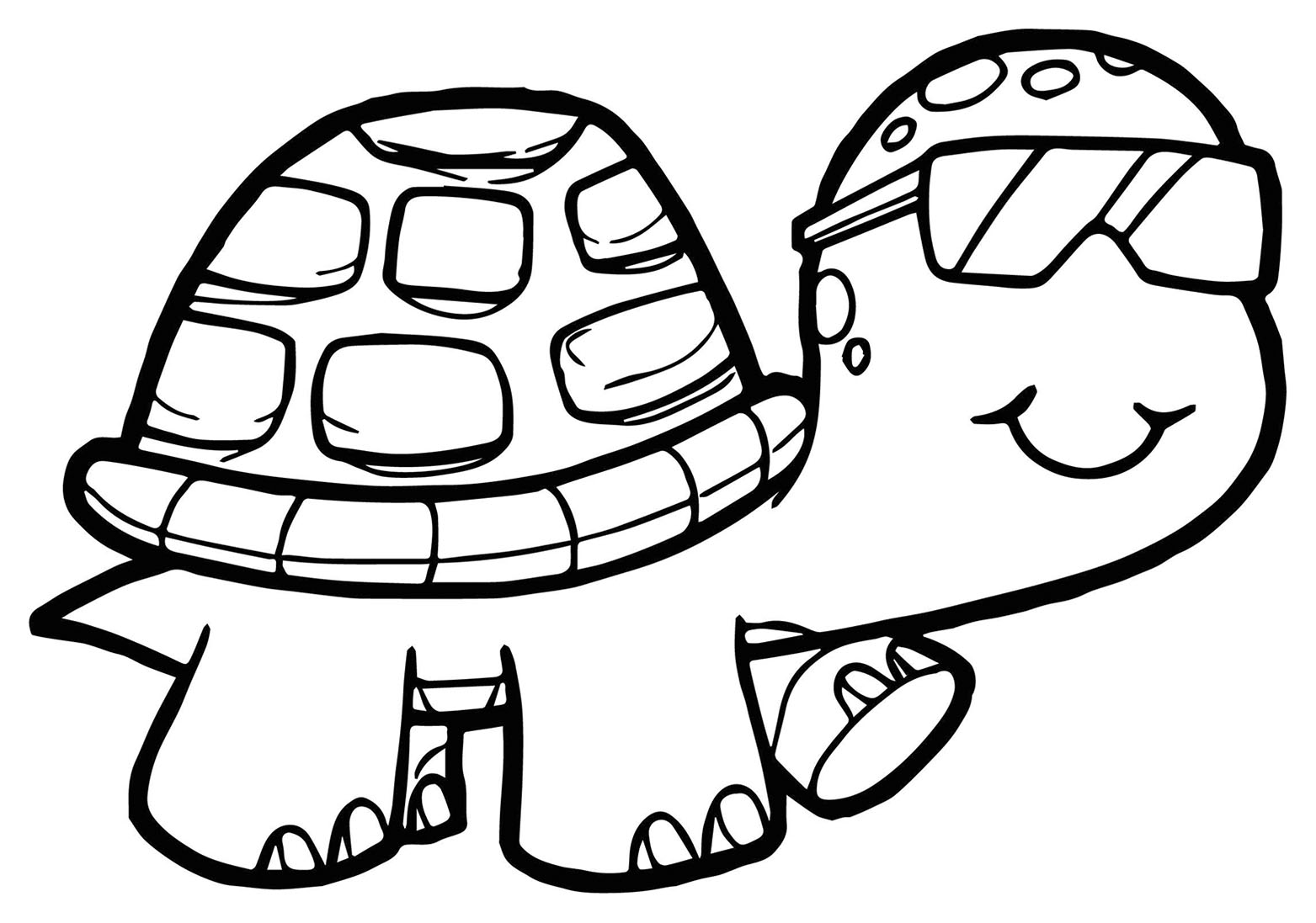 Fun turtle coloring pages to print and color