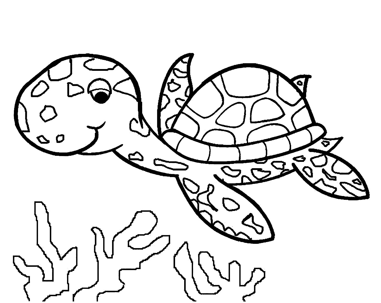 free printable sea turtle coloring pages