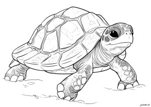 real baby turtle coloring pages