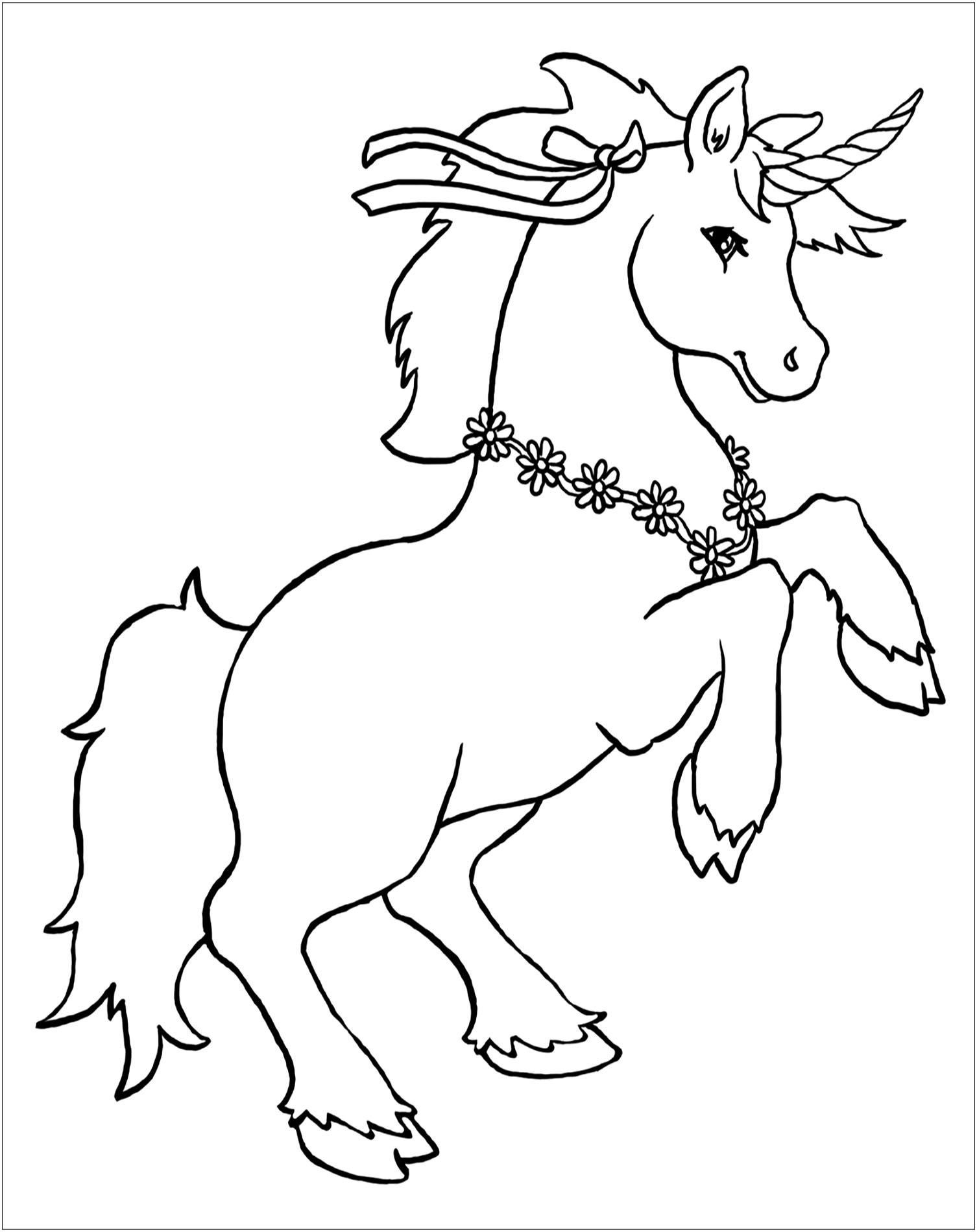 Free unicorn coloring pages to download - Unicorns Kids Coloring Pages