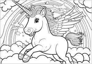 unicorn pictures to print and color