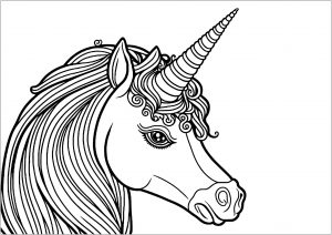 unicorn birthday coloring pages