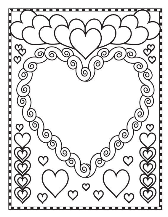 Free Valentine's Day coloring pages to download - Valentines Day Kids ...