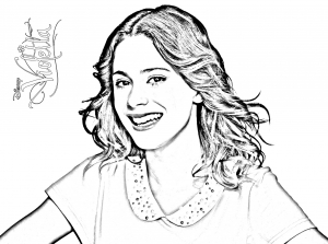 Coloring page violetta to download for free