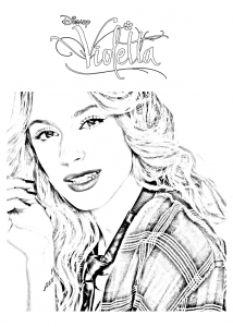 Coloring page violetta to download