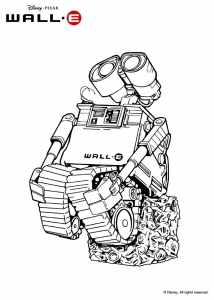 Wall E - Free printable Coloring pages for kids