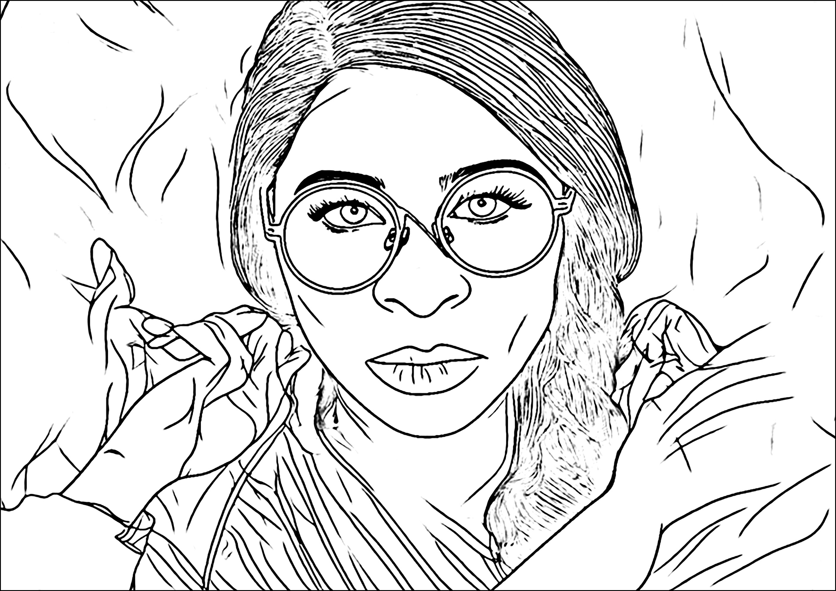 Cynthia Erivo as Elphaba - Wicked Coloring Pages for Kids