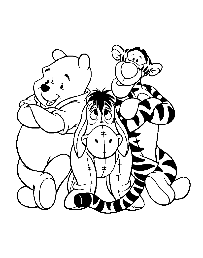 winnie the pooh 1st birthday coloring pages
