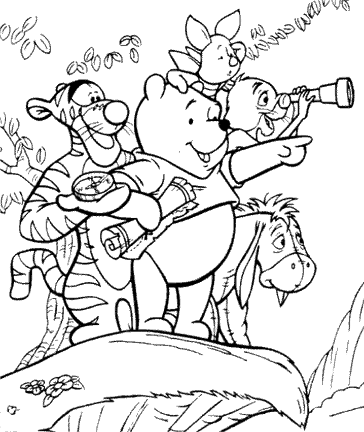 Winnie The Pooh For Kids Winnie The Pooh Kids Coloring Pages