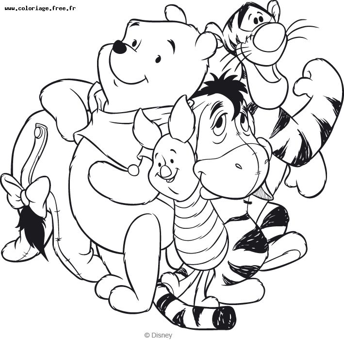 Free Winnie the Pooh coloring pages to download - Winnie The Pooh Kids ...