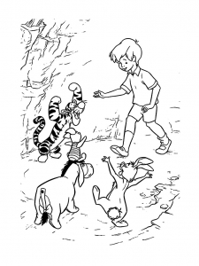 Winnie the Pooh coloring pages to print for kids