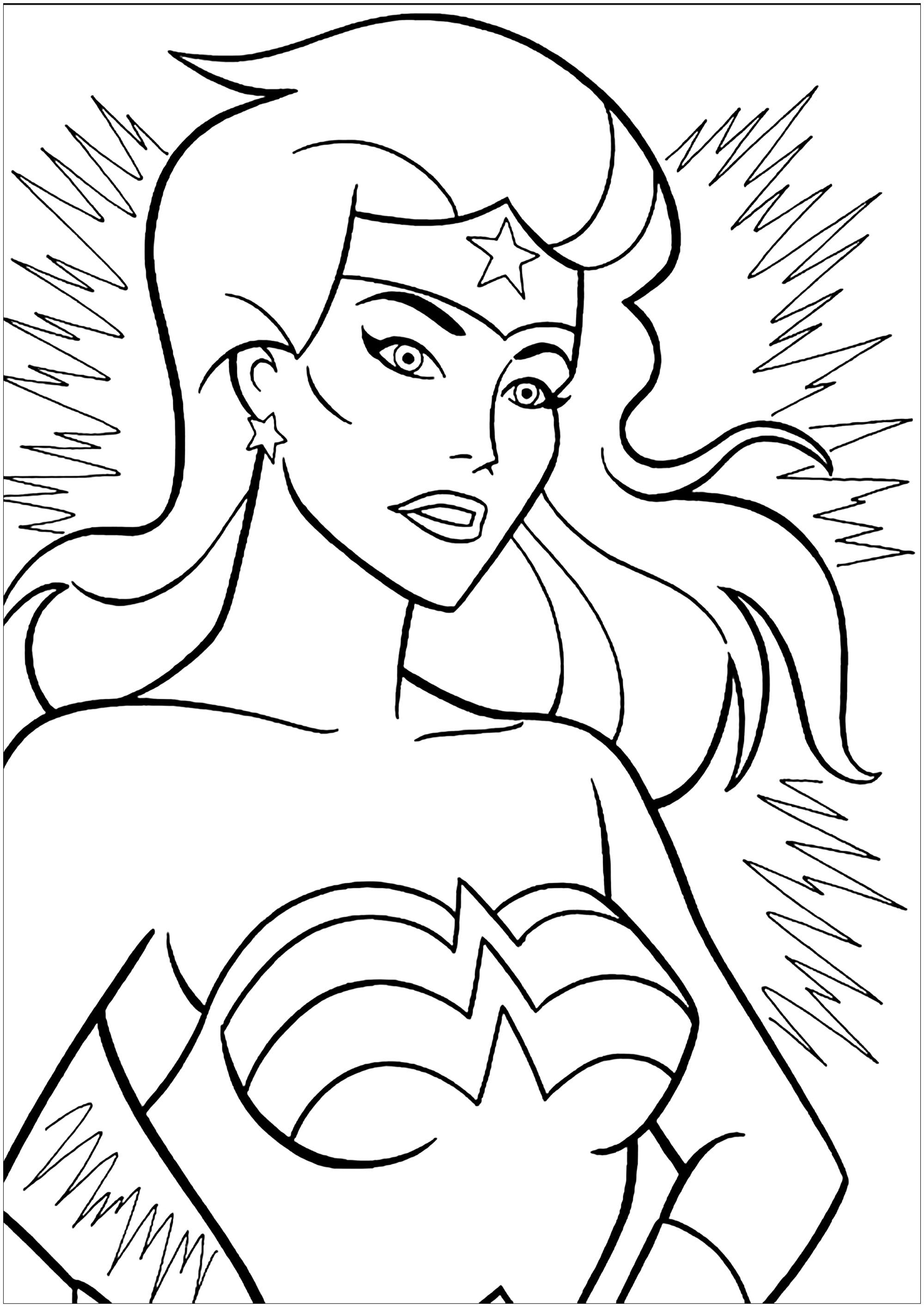 Adult Wonder Woman Coloring Book Pages Coloring Pages