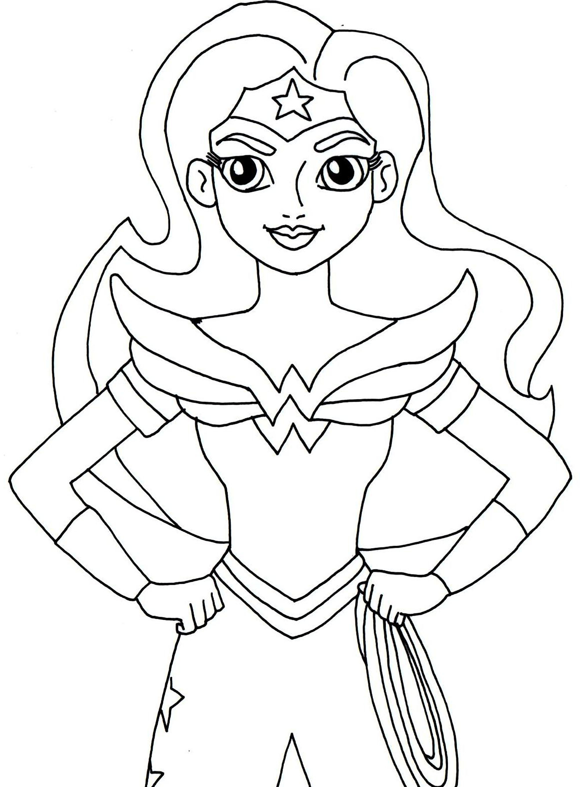 958 Unicorn Wonder Woman Coloring Pages with Printable