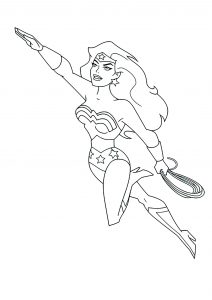 wonder woman coloring pages for kids