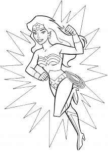 girl superhero images coloring pages