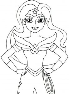 Wonder Woman - Free printable Coloring pages for kids