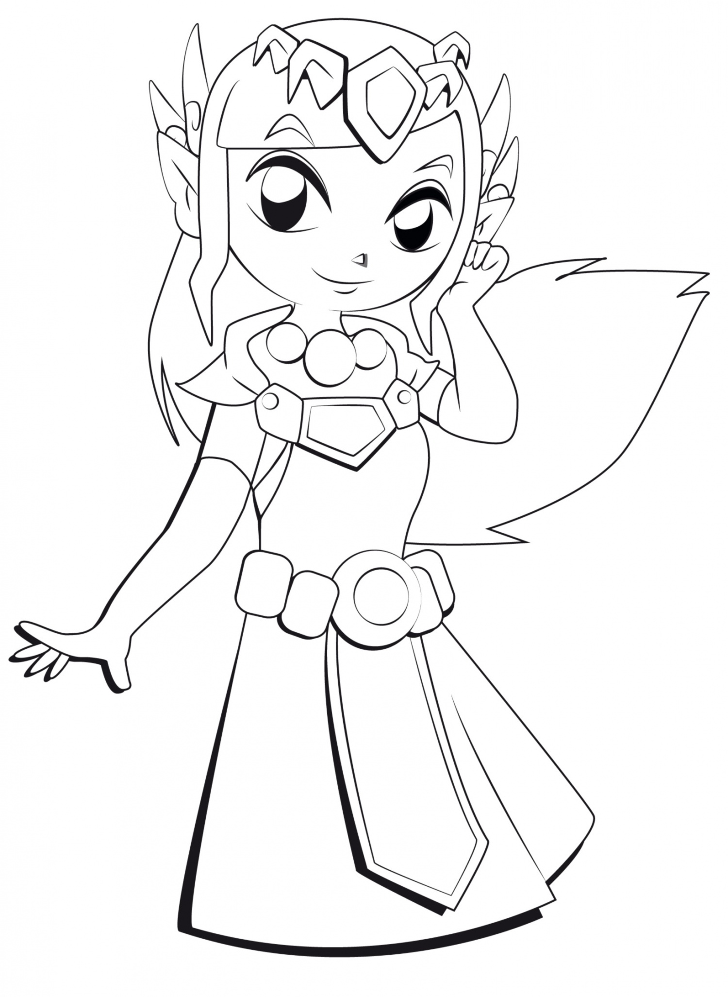 Zelda Coloring Pages Printable for Free Download