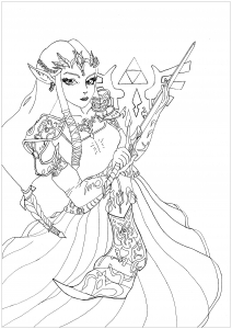 Zelda Free Printable Coloring Pages For Kids