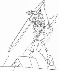 zelda free printable coloring pages for kids