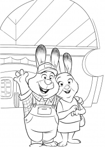Coloring page zootopia to print