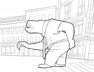 Coloring page zootopia to download for free