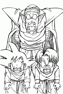 Ausmalbild von Goten zum Ausdrucken und Ausmalen für Kinder : Coloriages-dragon-ball-z-2