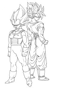 Ausmalbild von Goku zum Ausdrucken und Ausmalen für Kinder : Coloriages-dragon-ball-z-6