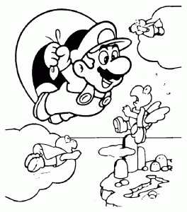 Ausmalbild von Toad zum Ausdrucken und Ausmalen für Kinder : Mario Bros. Ausmalbilder zum Herunterladen