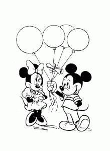 Ausmalbild von Ball zum Ausdrucken und Ausmalen für Kinder : Kostenlose Malvorlage für Kinder mit Mickey und seine Freunde kostenlos zum Herunterladen