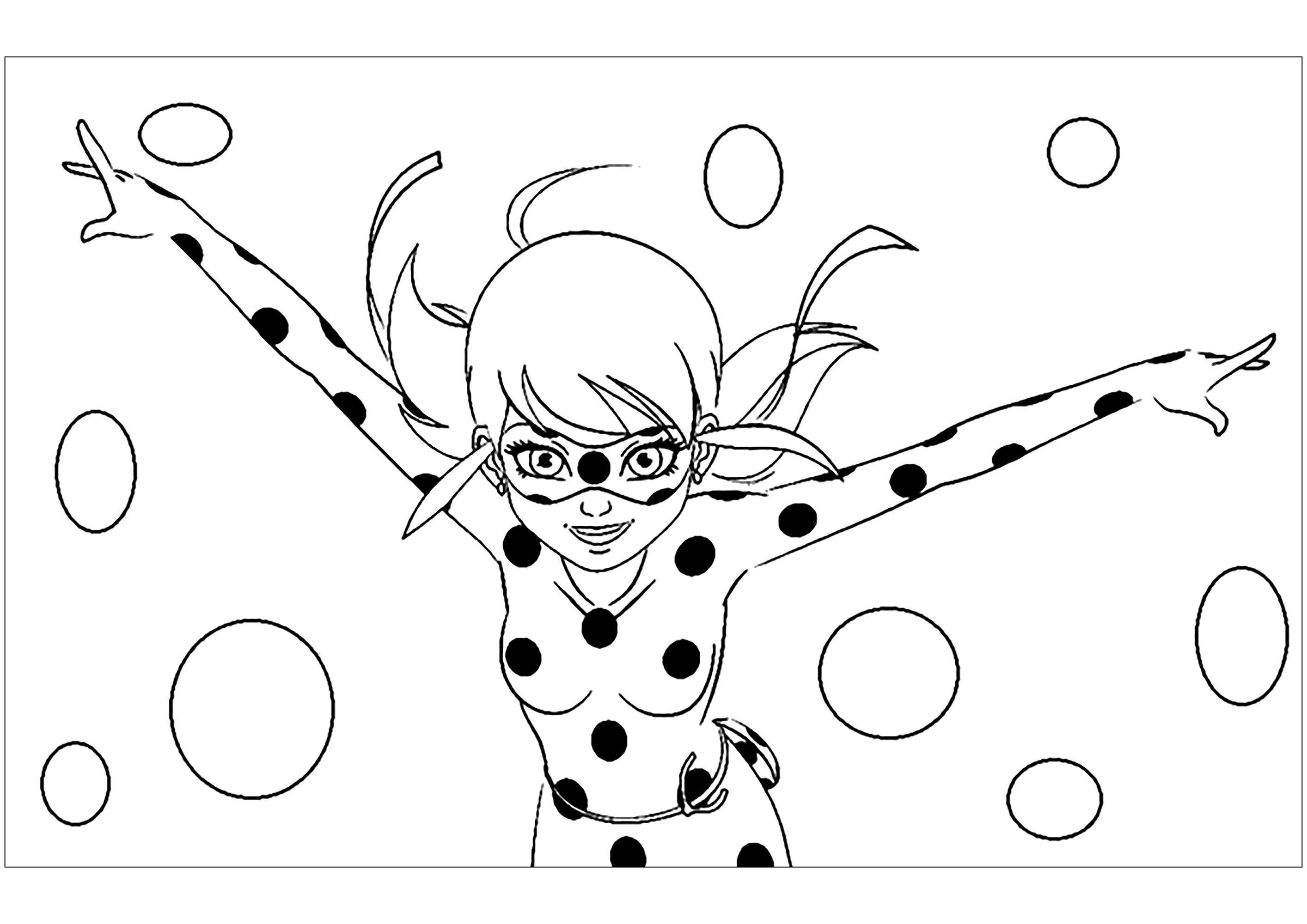 Lady Bug / Miraculous Ausmalbild - Ausmalbilder von Miraculous Ladybug ...