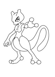 Pokemon / Mewtwo : Mewtwo: Einfaches Ausmalen