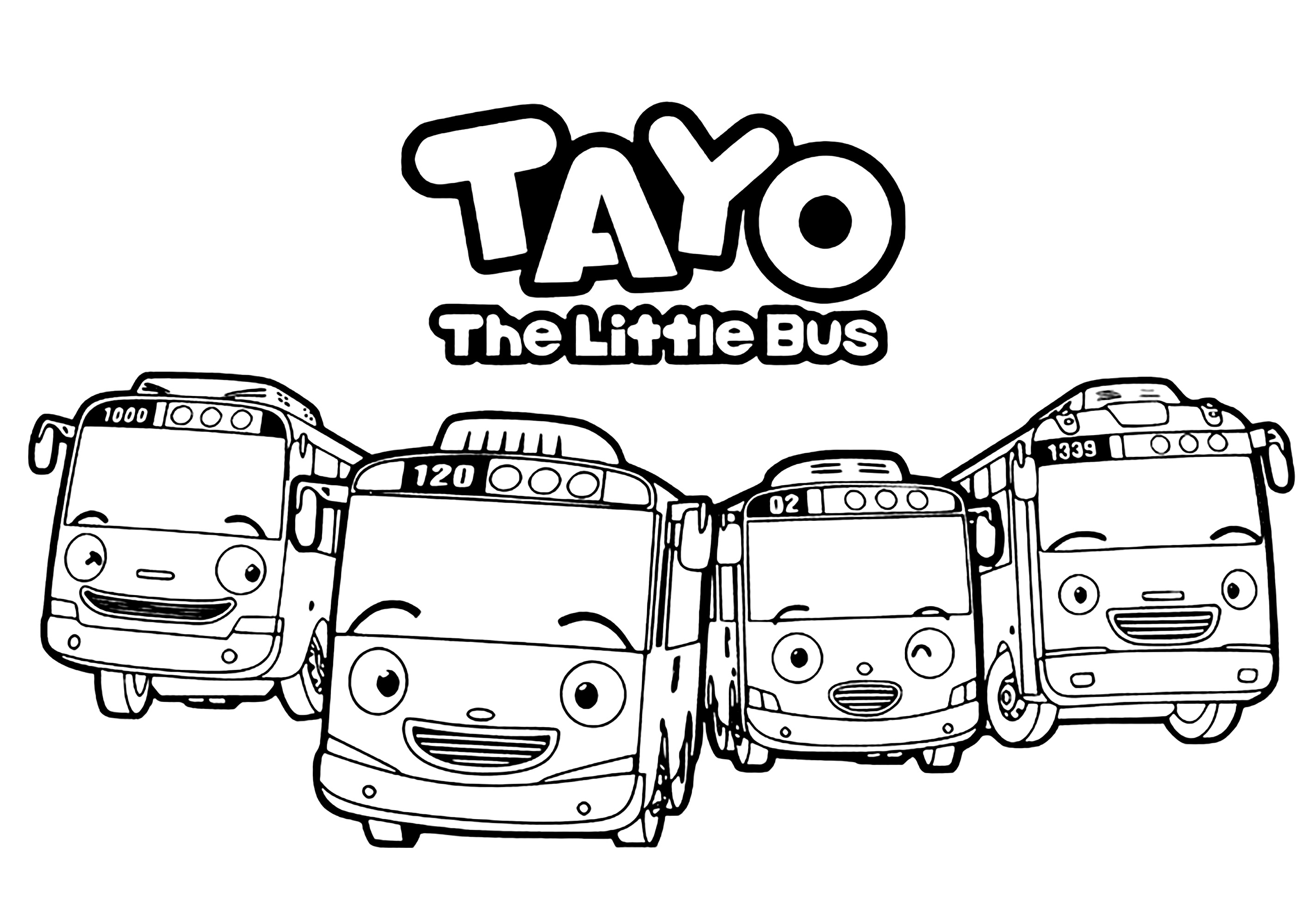 Tayo und seine Fahrzeugfreunde - Einfache de Tayo der kleine Bus ...