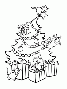 Ausmalbild von Sapin De Noel zum Ausdrucken und Ausmalen für Kinder : Weihnachtsbaum Coloriage zum Ausdrucken