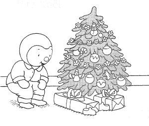 Ausmalbild von Sapin De Noel zum Ausdrucken und Ausmalen für Kinder : Weihnachtsbaum Coloriage zum Ausdrucken