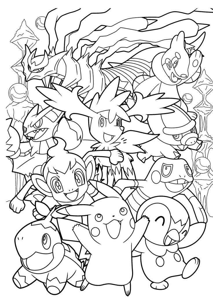 Dibujos para colorear gratis de Pokemon para descargar