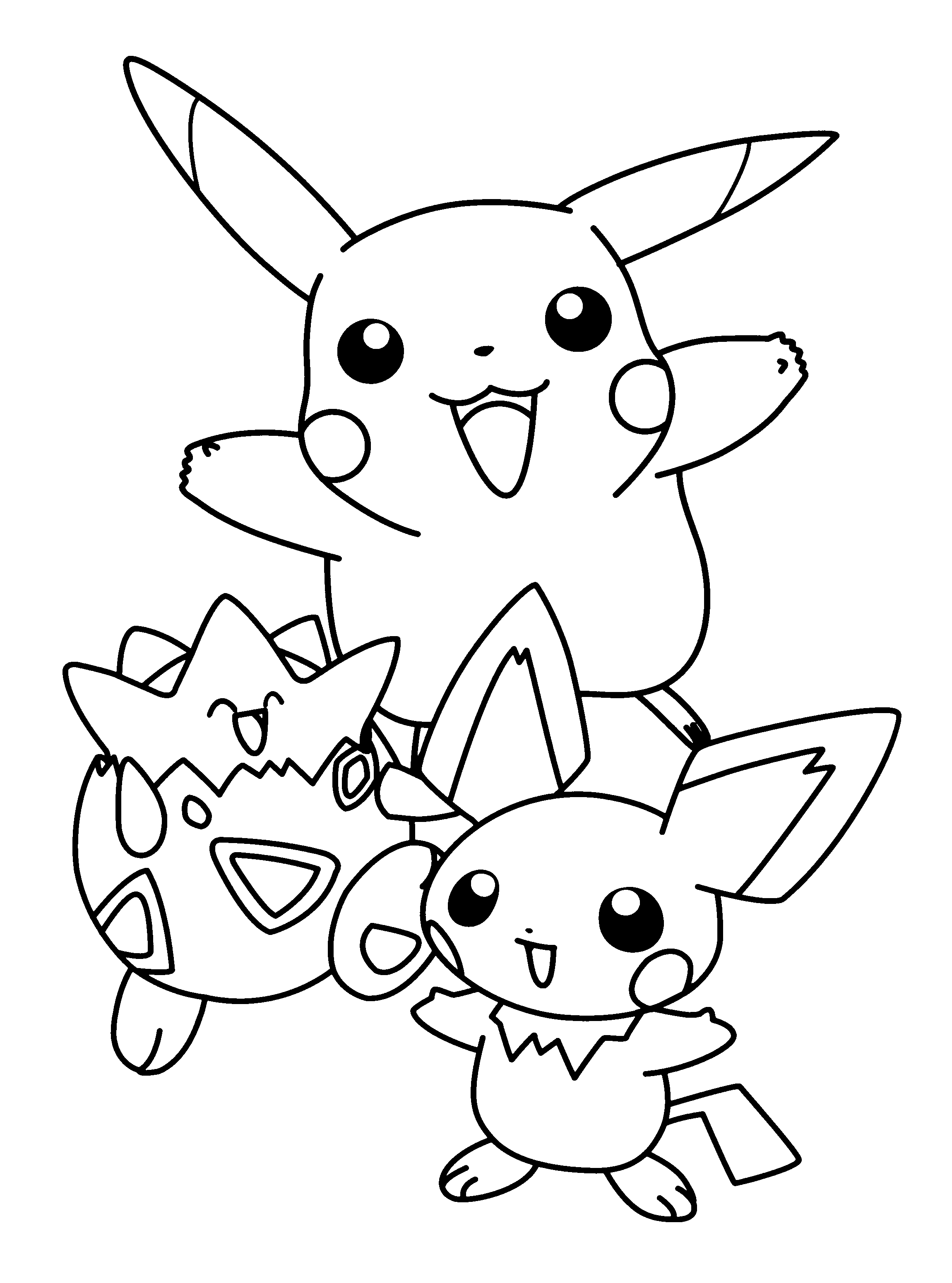 Simple Dibujos para colorear de Pokemon