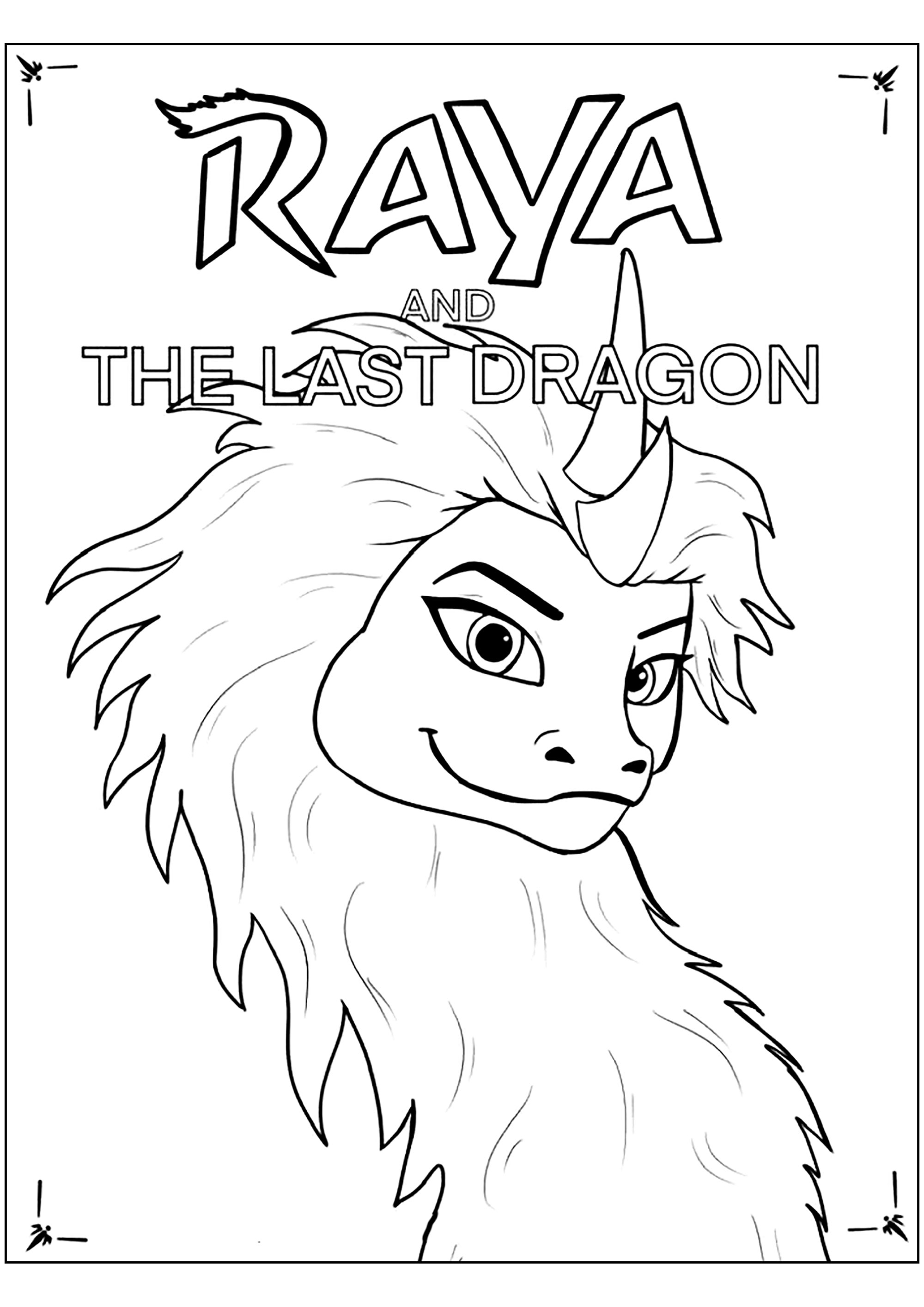 Raya Y El último Dragón Raya Dibujos Para Colorear Para Niños 8287