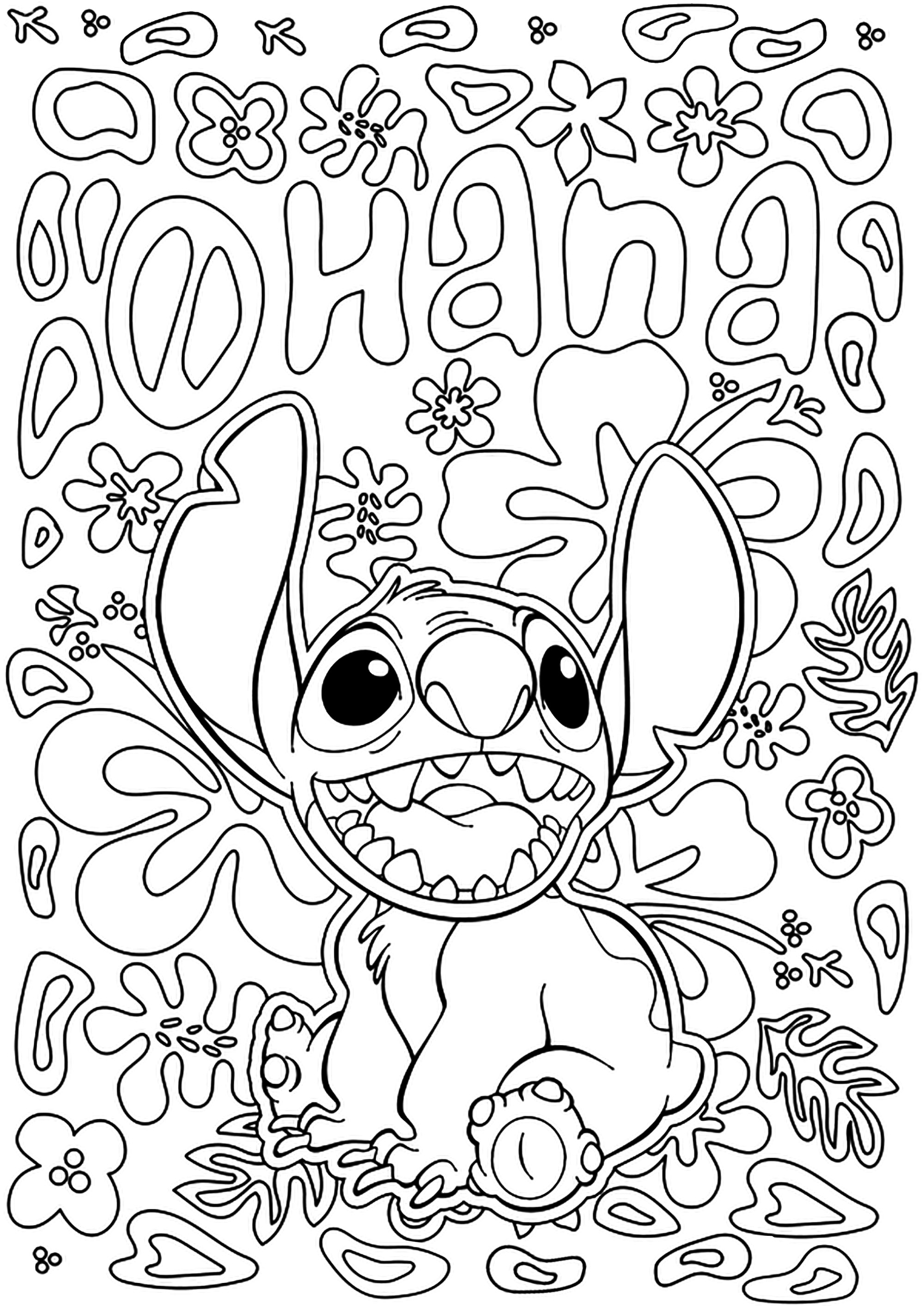 Desenhos de Lilo e Stitch para Colorir, Pintar e Imprimir